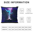 thumbnail image 5 of Orinice Stars Galaxy Airbrush Painting Graphic Decorative Cushion Throw Pillow Cover 20x20in, 5 of 5