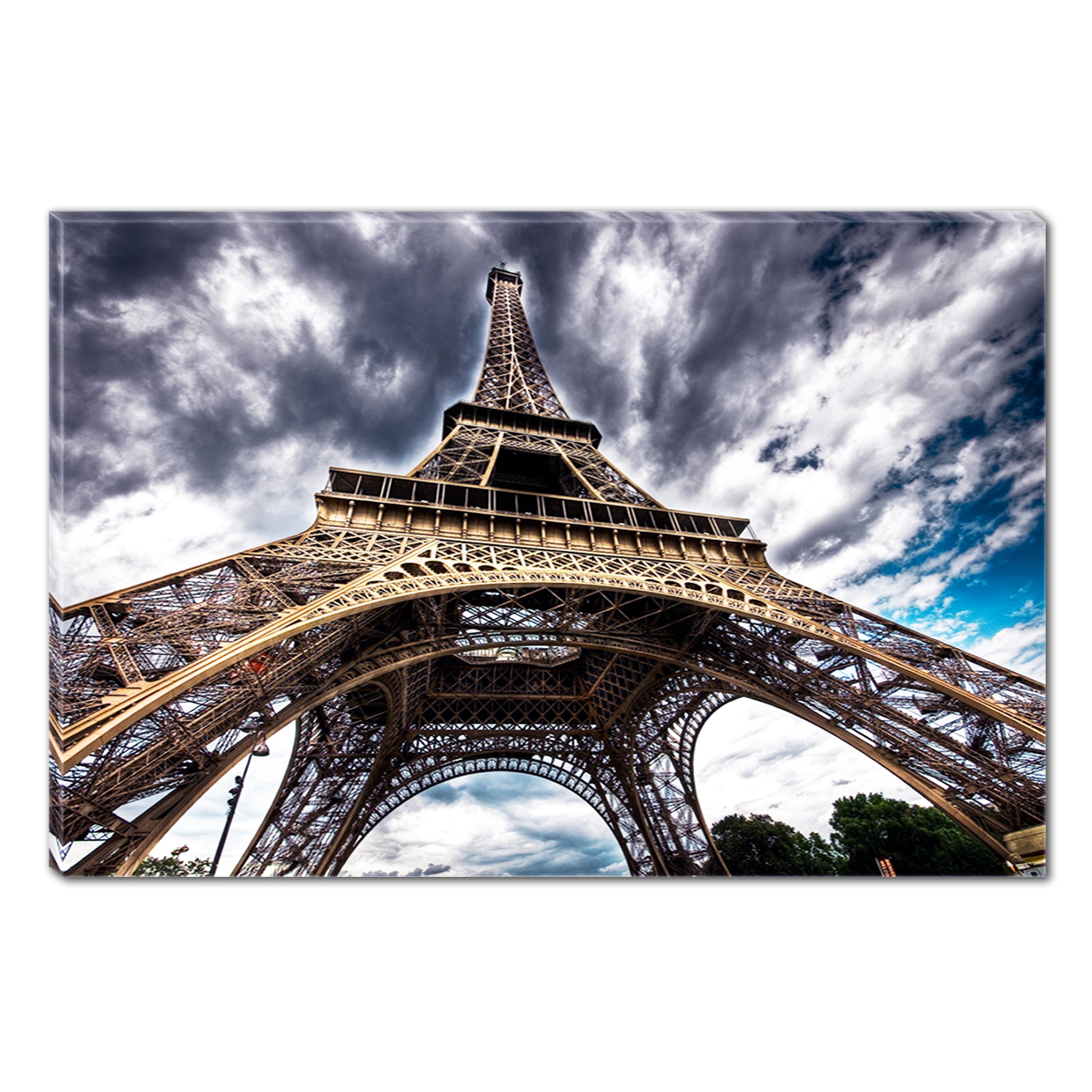 Startonight Canvas Wall Art Eiffel Tower From Another Angle, Dual View