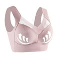 thumbnail image 4 of Plus Size Full Coverage Support Bras Push Up Bras for Women Comfort Seamless Breathable No Underwire Bralette Bras Posture Correcting Bra for Seniors Full Coverage Soft Everyday Bra, 4 of 5