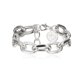 thumbnail image 3 of Jumpingount 2 unids/set de pulseras para niñas, brazaletes estéticos para mujer, boda, cumpleaños, joyería de moda, oficina, Club, esposa, regalo, Accesorios de disfraces Plata Jumpingount AP010766-02, 3 of 6
