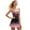 Cherry Blossom, variant on Psesaysky Women Athletic Dress Pink Fire Print Summer Tennis Workout Active Sports Mini Romper Dress Built in Shorts Travel Vacation Clothes, Size 2XL