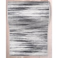 thumbnail image 6 of Well Woven Custom Size Runner - 31" x 40' Runner - Holden Modern Grey - Abstract Geometric Stripes, 6 of 6