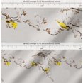 thumbnail image 2 of Soimoi Cotton Voile Fabric Floral & Yellow Bird Printed Fabric 1 Yard 42 Inch Wide, 2 of 7