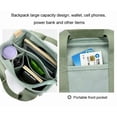 thumbnail image 6 of Cevemin Casual Canvas Tote Bag For Women - Gray Crossbody Shoulder Bag With Multi-Pocket Lightweight Daily Use Work Shopping Handbag, 6 of 9