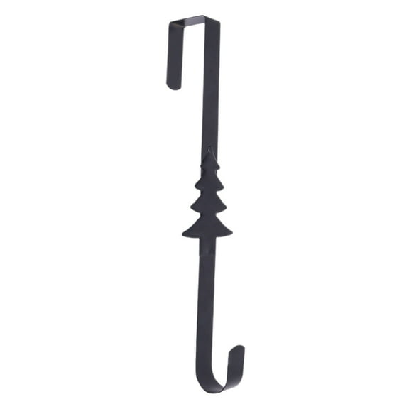 15" Metal Over The Door Wreath Hanger Single Hook With Christmas Snowflake Design Indoor Outdoor Christmas Decorations For Front Door Wreaths