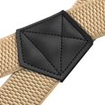thumbnail image 3 of Buyless Fashion Heavy Duty 2 Pack Suspenders for Men - 48" Adjustable Straps 1 1/2" - X Back with Strong Hooks - 5146-2-Tan, 3 of 7