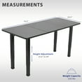 thumbnail image 3 of VIVO Electric 71” x 30” Standing Desk, Black Table Top, Black Frame, 3 of 4