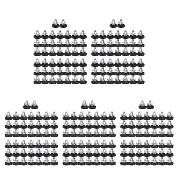 160 Piezas Niveladores de Muebles Ajustables con Rosca M6 Tornillos en Patas de Silla Pies de Muebles Ajustables Niveladores de Patas