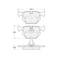 thumbnail image 2 of Centric Parts 300.06830 Semi Metallic Brake Pad with Shim, 2 of 4