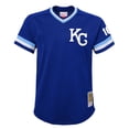 thumbnail image 2 of Youth Mitchell & Ness Bo Jackson Royal Kansas City Royals Cooperstown Collection-Mesh Batting Practice Jersey, 2 of 3