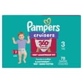 thumbnail image 2 of Pampers Diapers - Cruisers 360° - Size 3, up to 100% Leakproof Fit, Designed for Active Babies, Pull On Diaper, EZ Off Tabs Designed for Easy Changes, 2 of 22