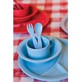 thumbnail image 2 of Kids Bamboo Dinnerware Set, 5-Piece, Blue, 2 of 3