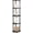 Black Espresso/Black, variant on SolaceHue Corner Shelf, 5-Tier Corner Bookshelf, Open Storage Shelves, for Organization and Storage, Living Room, Home Office, Garage, Bedroom, Dark Mocha