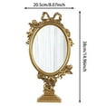 thumbnail image 2 of 1pc Dressing Table Mi Rror Golden Table Mi Rror Home Mi Rror De Cor Mi Rrors Makeup Tray Resin Pa Lace Retro Little Angel Makeup Mi Rror Carved Vanity Mi Rror Ornament for Christmas Trees Elegant, 2 of 3