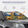 thumbnail image 5 of Yiaed Starry Sky Sunflower Print Car Front Windshield Sun Shade,Foldable Anti-UV Car Sunshade for Front Window for Most Vehicles-Medium, 5 of 5