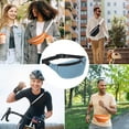 thumbnail image 5 of Fanny Pack, Waist Bag Pack Waterproof Belt Bag With Adjustable Strap for Women Men Travel Running Hiking, Light Blue, 5 of 5