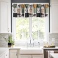 thumbnail image 3 of Boho Rustic Kitchen Valances, Bohemian Rooster Chicken Floral Window Curtain Sets for Kichen Living Room,Sunflower Farmhouse Curtain Valances 54x18 Inch, 1 Panel, 3 of 5