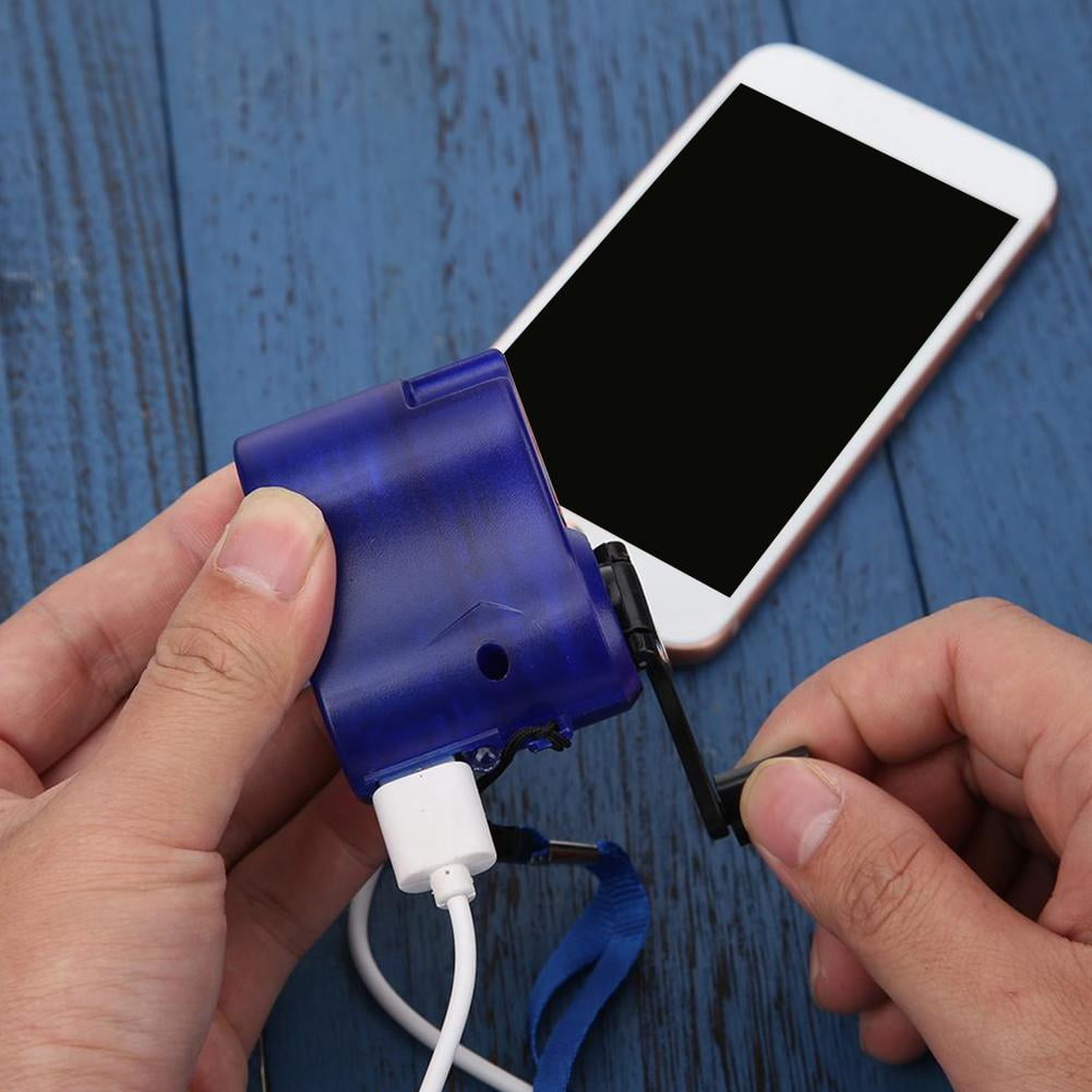 Portable Hand Crank Wind Up USB Cell Phone Emergency Charger For Outdoor NEW LED Emergency Illuminat O3R2