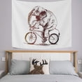 thumbnail image 2 of FREEAMG Tapestry Wall Hanging Funny Elephant Riding Bicycle Animal Tapestry Decorative Wall Tapestries Wall Art Wall&nbsp;Blanket&nbsp;Bedding Tapestry for Bedroom Living Room Dorm Home Decor 80"x60", 2 of 7