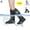 Black + White, variant on PULLIMORE Waterproof Rain Boot Shoe Covers Reusable Anti-slip Foldable Long Shoe Cover with Reflector for Cycling Motorcycle Bike Fishing (M, White)