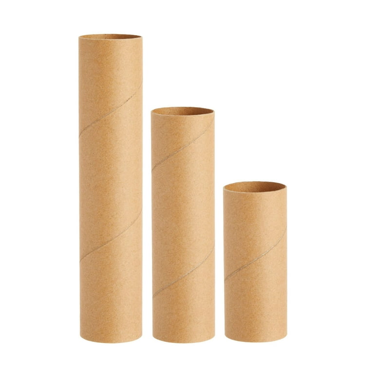 Bright Creations 36 Brown Empty Paper Towel Rolls, Cardboard Tubes for Crafts, DIY Classroom Projects (1.6 x 5.9 in)