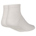 thumbnail image 1 of Nuvein Padded Low Cut Socks, 8-15 Mmhg Light Compression, Cushioned Ankle Length, Sensitive', White, X-large, 1 of 4