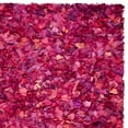 thumbnail image 5 of SAFAVIEH Rio Cassandra Confetti Polyester Shag Area Rug, Fuchsia/Multi, 2'6" x 4', 5 of 7