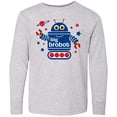 thumbnail image 3 of Inktastic Robot Brother Long Sleeve Youth T-Shirt, 3 of 5