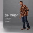 thumbnail image 3 of Jeans Wrangler para hombre, estilo retro, corte ajustado, pierna recta, color álamo, 3 of 3
