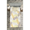 thumbnail image 3 of Ambesonne Fruits Quilted Bedspread Set 2 Pcs, Exotic Pineapple Tropics, Twin Size, Marigold Dimgray, 3 of 3