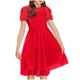 thumbnail image 5 of Vestido Largo Casual Vestido Casual de Polka de Moda para Niños con Falda de la Princesa de Manga Corta de Malla Y Falda de Gasa de Malla Vestido de la Princesa Del Bebé, 5 of 6
