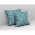 thumbnail image 4 of HomeRoots 411243 6 x 26 x 26 in. Light White Zippered Floral Indoor & Outdoor Throw Pillow, 4 of 5
