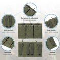 thumbnail image 3 of Uxcell Pochette Triple Ouverte Polyvalente Extérieure Résistante à l'Abrasion Imperméable Vert Foncé, 3 of 6