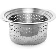 thumbnail image 4 of Chantal 3.Clad Tri-Ply 7 quart Stockpot with Pasta-Steamer Insert, Polished Stainless Steel, Tempered Glass Lid, 4 of 5