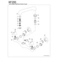 thumbnail image 3 of Kingston Brass KF200 Proseal Double-Handle 2-Hole Wall-Mount Bridge Kitchen Faucet in Polished Chrome, 3 of 4