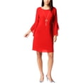 thumbnail image 1 of Vestido recto Thalia Sodi Rojo Grande Cambio, 1 of 1