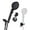 Matte Black, variant on Handheld Shower  with  Off  8-Mode High  Showerhead with 79  Extra-long Stainless  Hose and Bracket  Extra Low-Reach  Wall Mount for ,...