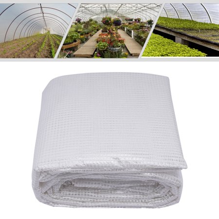 16x20ft Greenhouse Tarpaulin Clear Mesh Cloth Tarp Heavy Duty for Waterproof