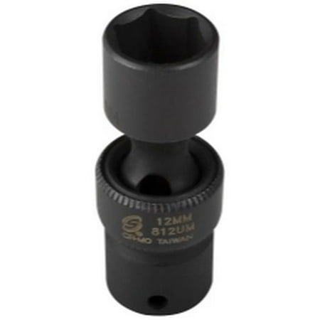 

1PK Sunex Tools 812UM 1/4 Drive 6 Point Universal Impact Socket 12mm