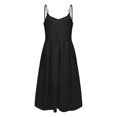 thumbnail image 4 of SMihono Robes d'Été Bohémiennes Femmes Grande Taille Mode Femmes Décontracté Col en V Robes Unies Été Sans Manches Robe Pull, 4 of 6