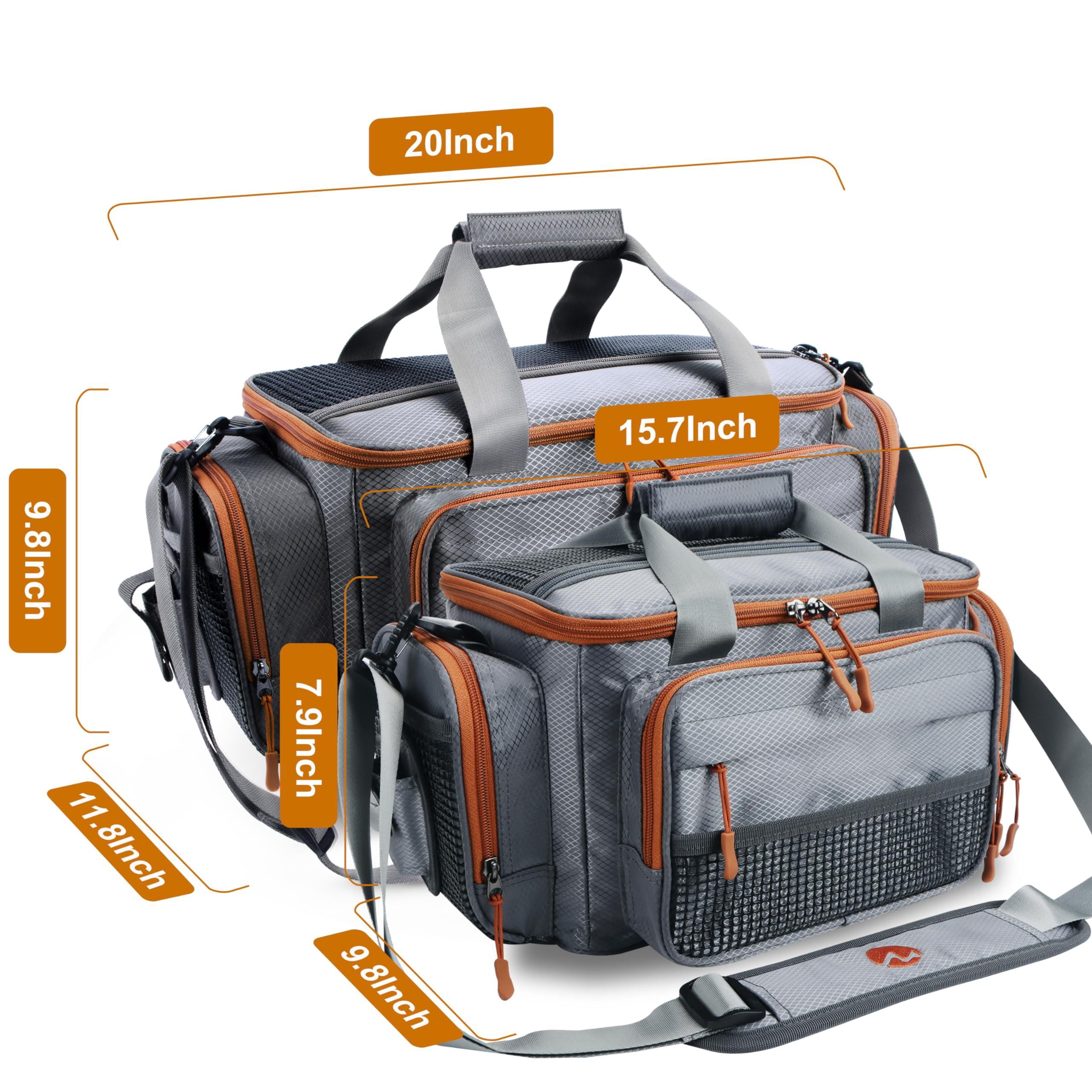 Fishing Tackle Box Bag - Bags For Saltwater Or Freshwater (#grey) Padded Shoulder Strap 3600 3700