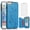 Blue, variant on Asuwish Compatible with iPhone 6 6s Wallet Phone Case Tempered Glass Screen Protector and Flower PU Leather Card Holder Stand Cell Cover for iPhone6 Six i6 S iPhone6s i Phone6s Phone6 6a S6 6SE Blue