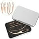 thumbnail image 1 of 5 Pieces Sisterlocks Craft Hair Extensions Tightening Accessories with Crochet Tool and Metal Gift Box for Different Locs (Rose Gold), 1 of 1