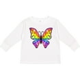 thumbnail image 3 of Inktastic Butterfly with Rainbow Wings Boys or Girls Long Sleeve Toddler T-Shirt, 3 of 5