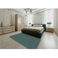thumbnail image 5 of Ahgly Company Machine Washable Indoor Rectangle Transitional Deep-Sea Green Area Rugs, 2' x 4', 5 of 7