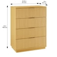 thumbnail image 5 of Better Homes & Gardens Lillian Fluted 4 Drawer Dresser, Natural Pine, 5 of 8