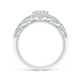 thumbnail image 2 of ANGARA Natural Diamond Filigree Engagement Ring in 14K White Gold for Women (Size-5.3mm| Color-H| Clarity-SI2) | April Birthstone, Anniversary, Jewelry Gift for Women | Natural Diamond Ring, 2 of 9