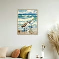 thumbnail image 3 of Nawypu  Beach Birds Canvas Wall Decor by Artist Carol Robinson for Living Room, Bedroom, Bathroom, Kitchen, Office, Bar, Dining & Guest Room Ready to Hang, 3 of 4
