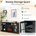 thumbnail image 6 of Costway 58'' Fireplace TV Stand W/ 1400W Electric Fireplace for TVs up to 65 Inches Black, 6 of 11