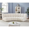 thumbnail image 2 of Meridian Furniture Infinity Cream Boucle Fabric 3pc. Modular Sectional, 2 of 11